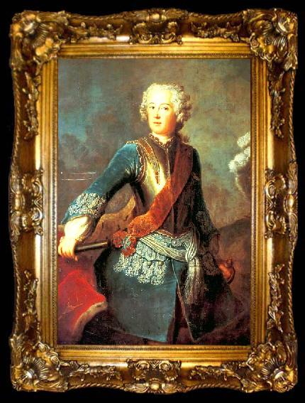 framed  antoine pesne Kronprinz Friedrich von PreuBen, ta009-2
